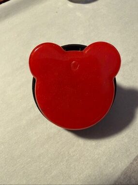 Red Mickey-Shaped  “Pop Socket-like” Phone Grip